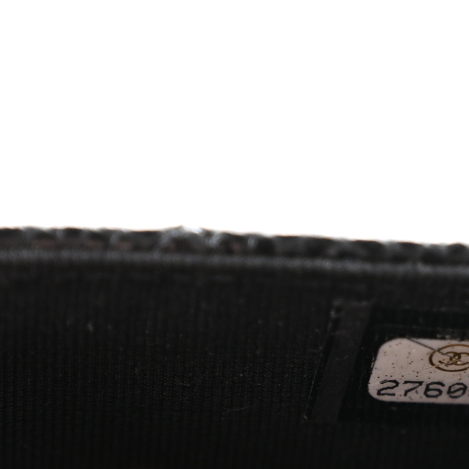 Caviar Quilted Flap Card Holder Black