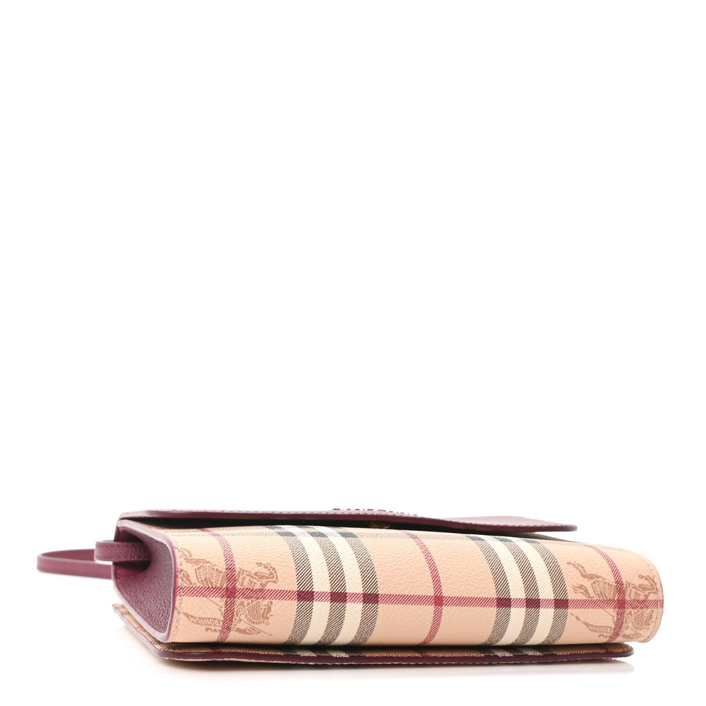 Haymarket Check Small Loxley Crossbody Dark Plum