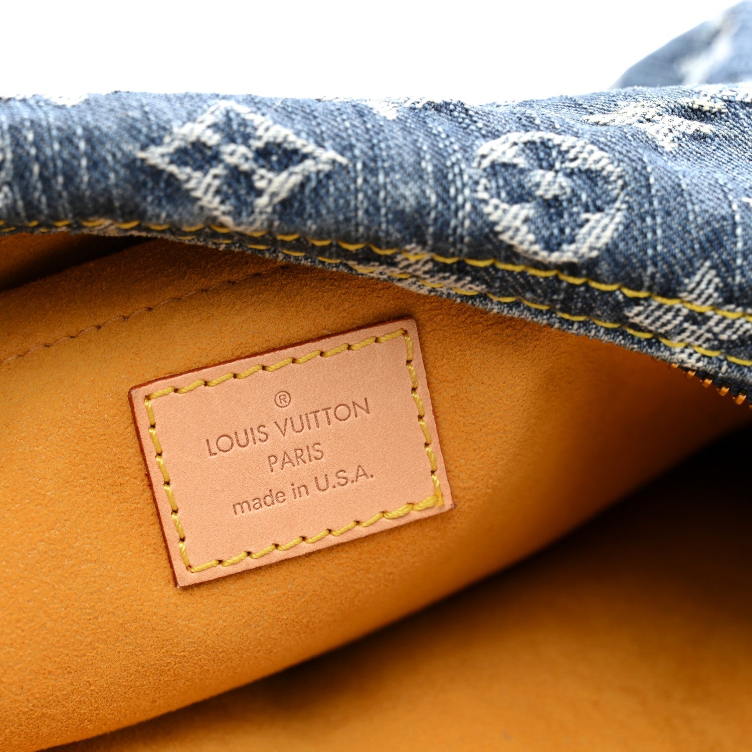 Monogram Denim Baggy PM Blue