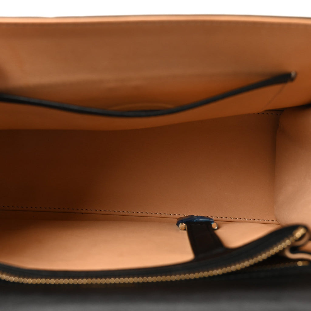 Calfskin MM Tempete Satchel Black