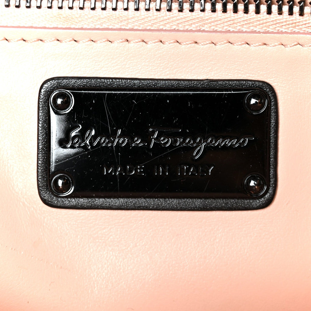 Smooth Calfskin Vara Rainbow Crossbody Bag Bonbon