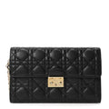 Lambskin Cannage Miss Dior Clutch Black