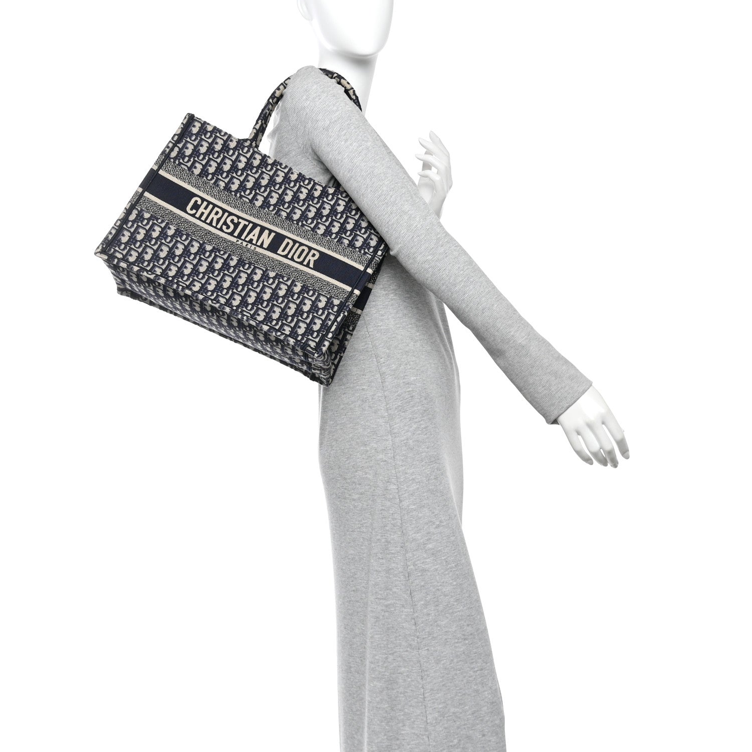 Oblique Medium Book Tote Blue Multicolor