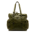 Gucci Drawstring Tote Leather Tote Bag