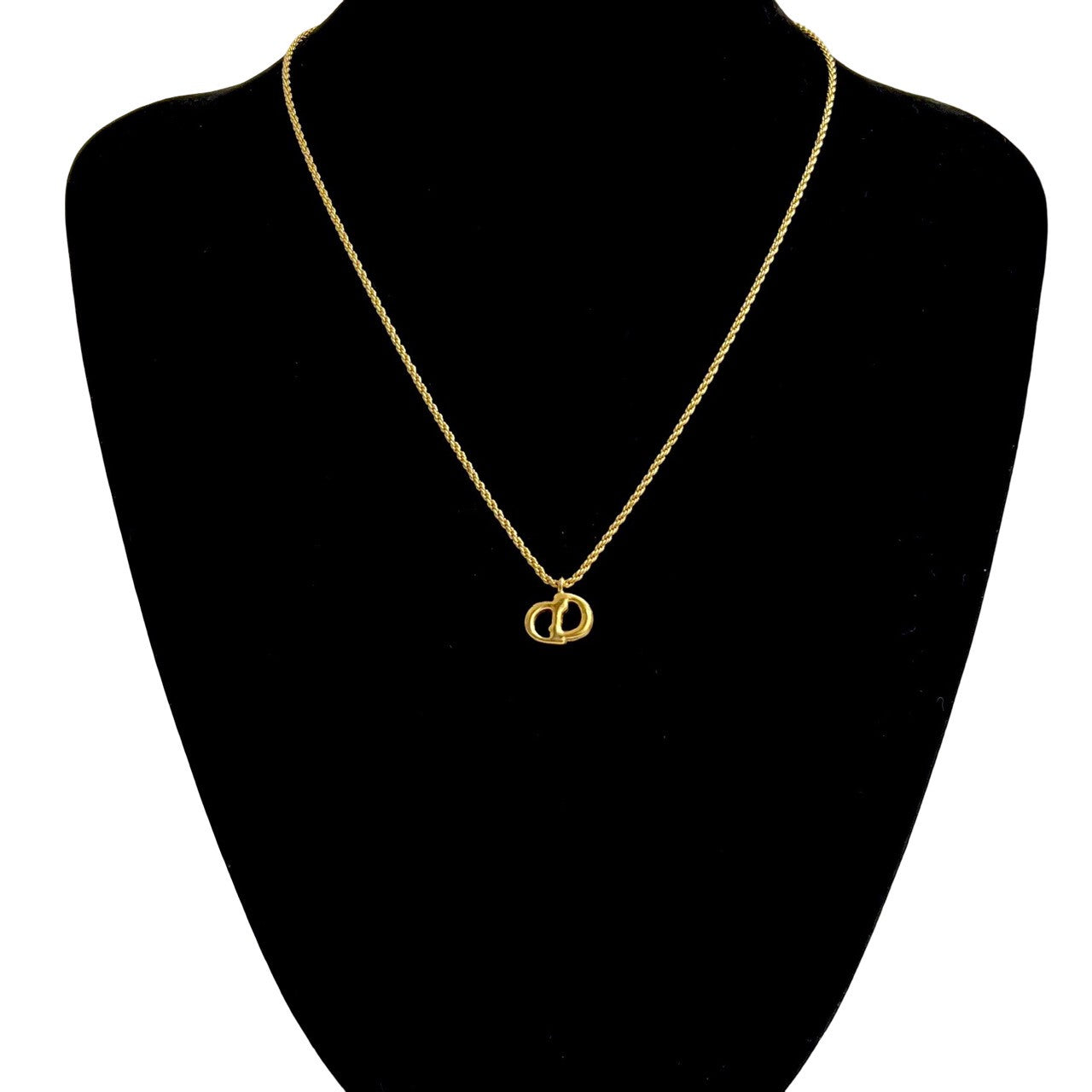 Christian Dior CD Logo Necklace