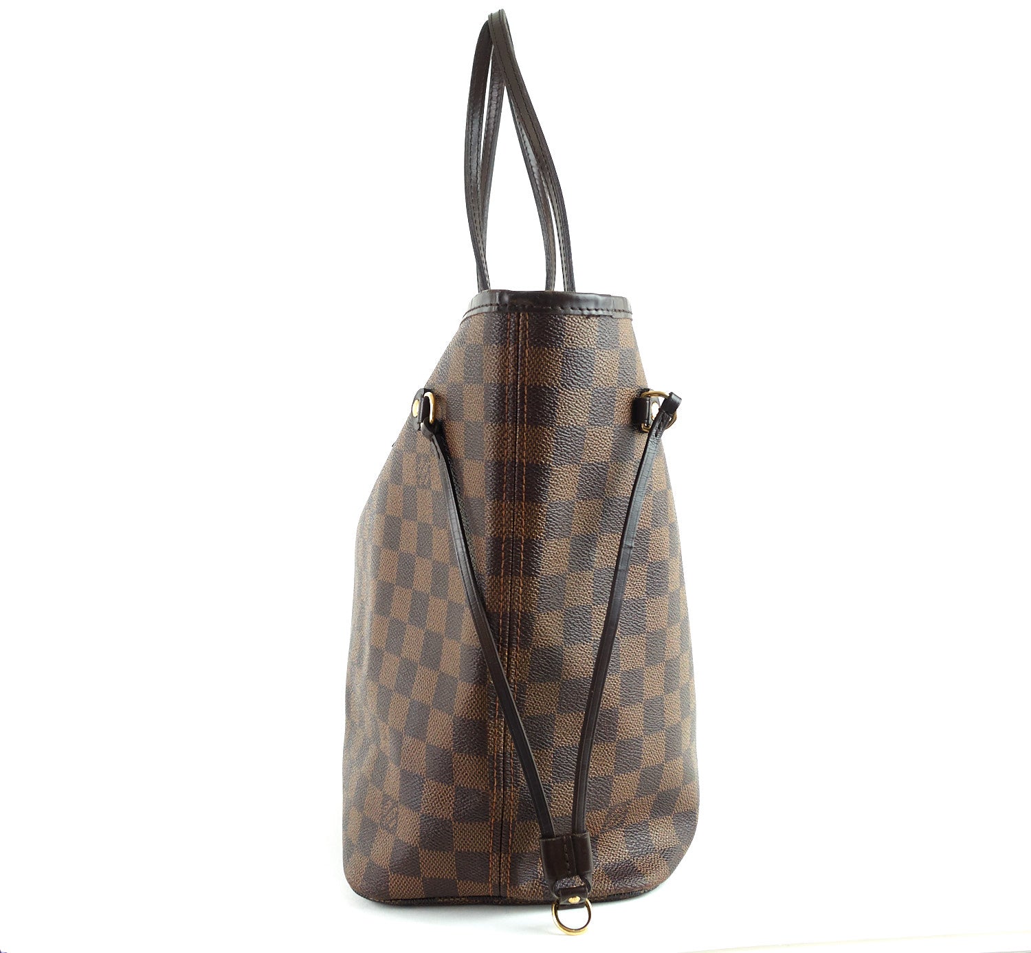 Louis Vuitto Neverfull MM Damier Ebène Canvas Tote Bag
