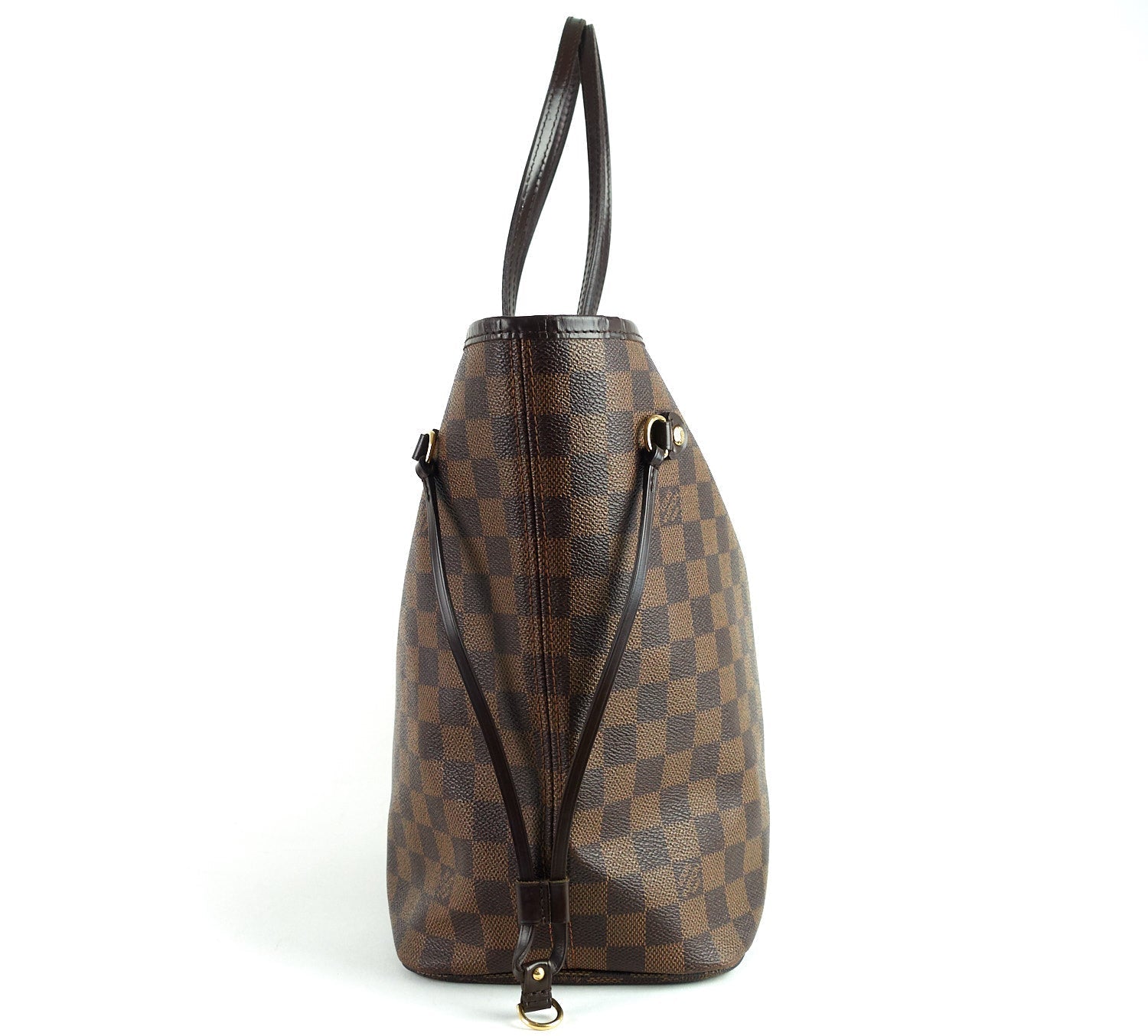 Louis Vuitto Neverfull MM Damier Ebène Canvas Tote Bag