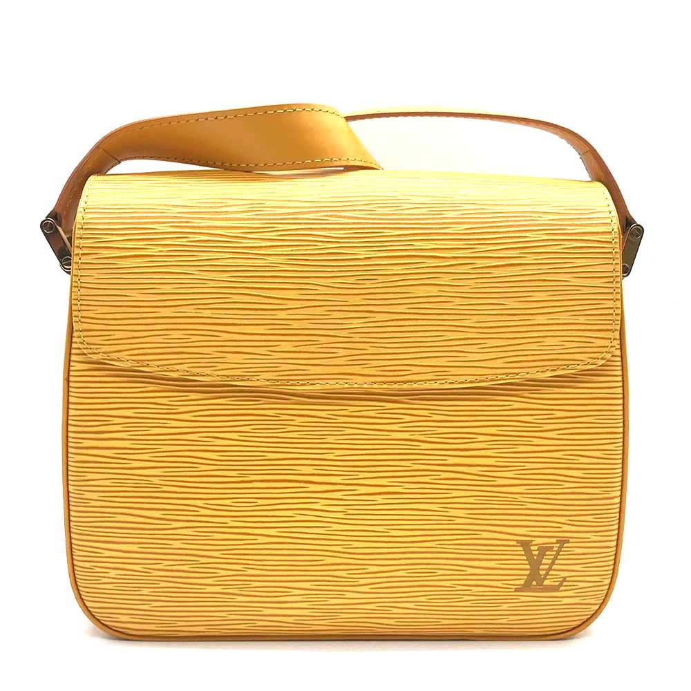 Louis Vuitton Epi Leather Yellow Shoulder Bag M52209