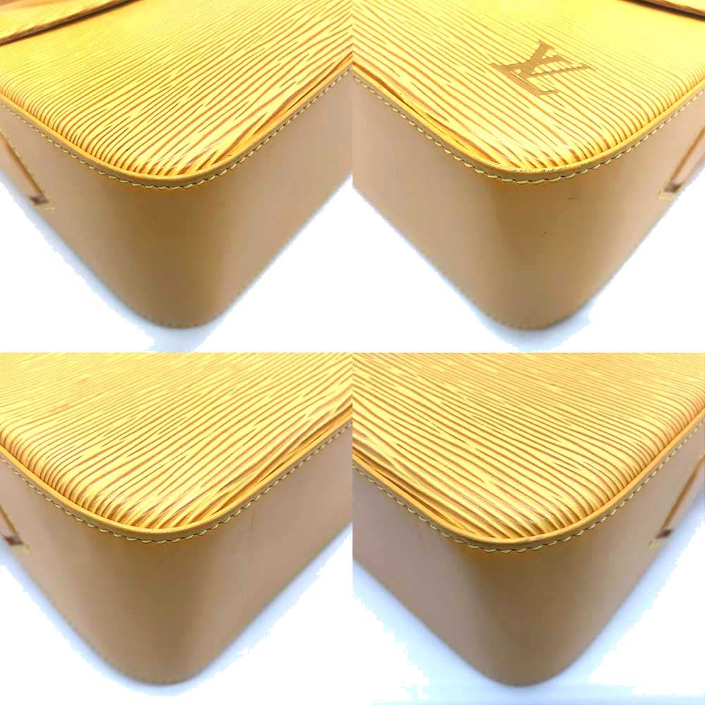 Louis Vuitton Epi Leather Yellow Shoulder Bag M52209