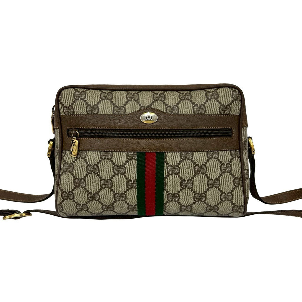 Gucci GG Logo PVC Leather Shoulder Bag