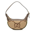 Gucci Ophidia Jumbo GG Canvas Leather Shoulder Bag