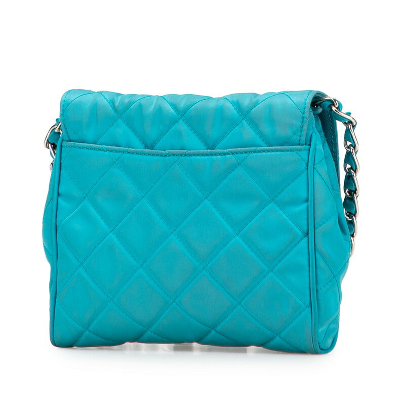 Prada Nylon Leather Chain Shoulder Bag