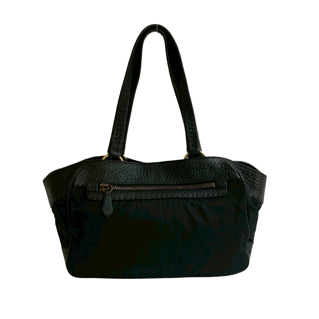 Prada Leather Nylon Shoulder Bag