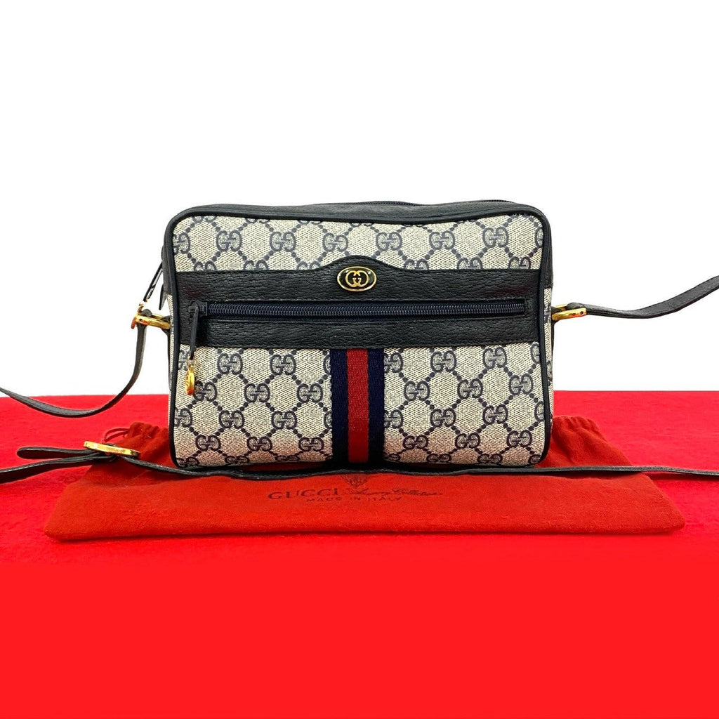 Gucci GG Logo PVC Leather Shoulder Bag