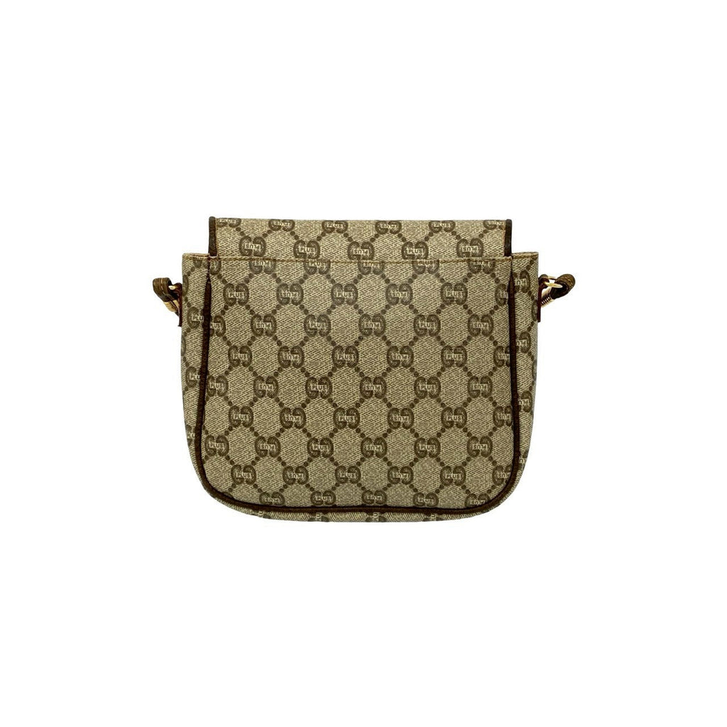 Gucci Old Gucci Plus Leather PVC Shoulder Bag