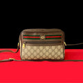 Gucci Old Gucci GG Logo Leather Shoulder Bag
