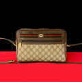 Gucci GG Logo PVC Leather Shoulder Bag