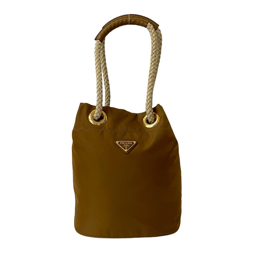 Prada Marina Re-Nylon Leather Nylon Shoulder Bag