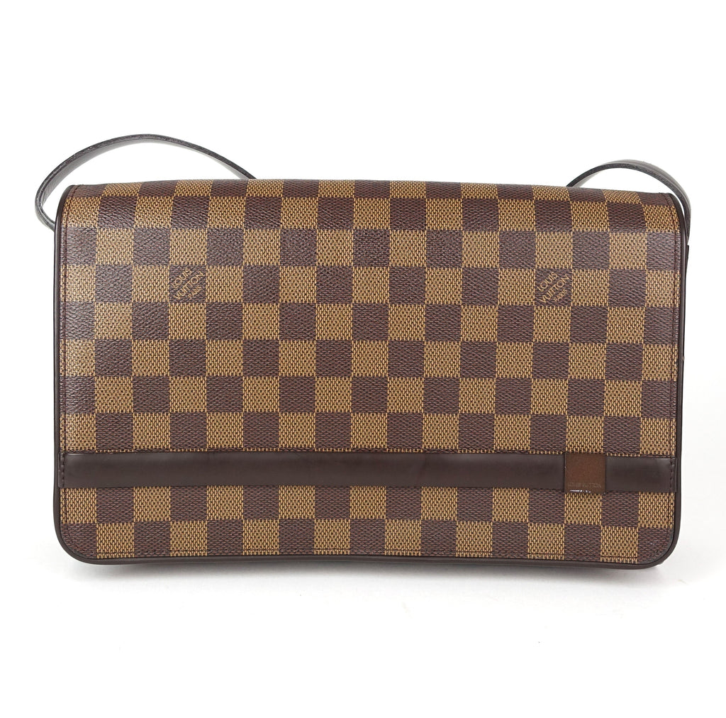 Louis Vuitto Tribeca Carre Damier Ebene Canvas Shoulder Bag