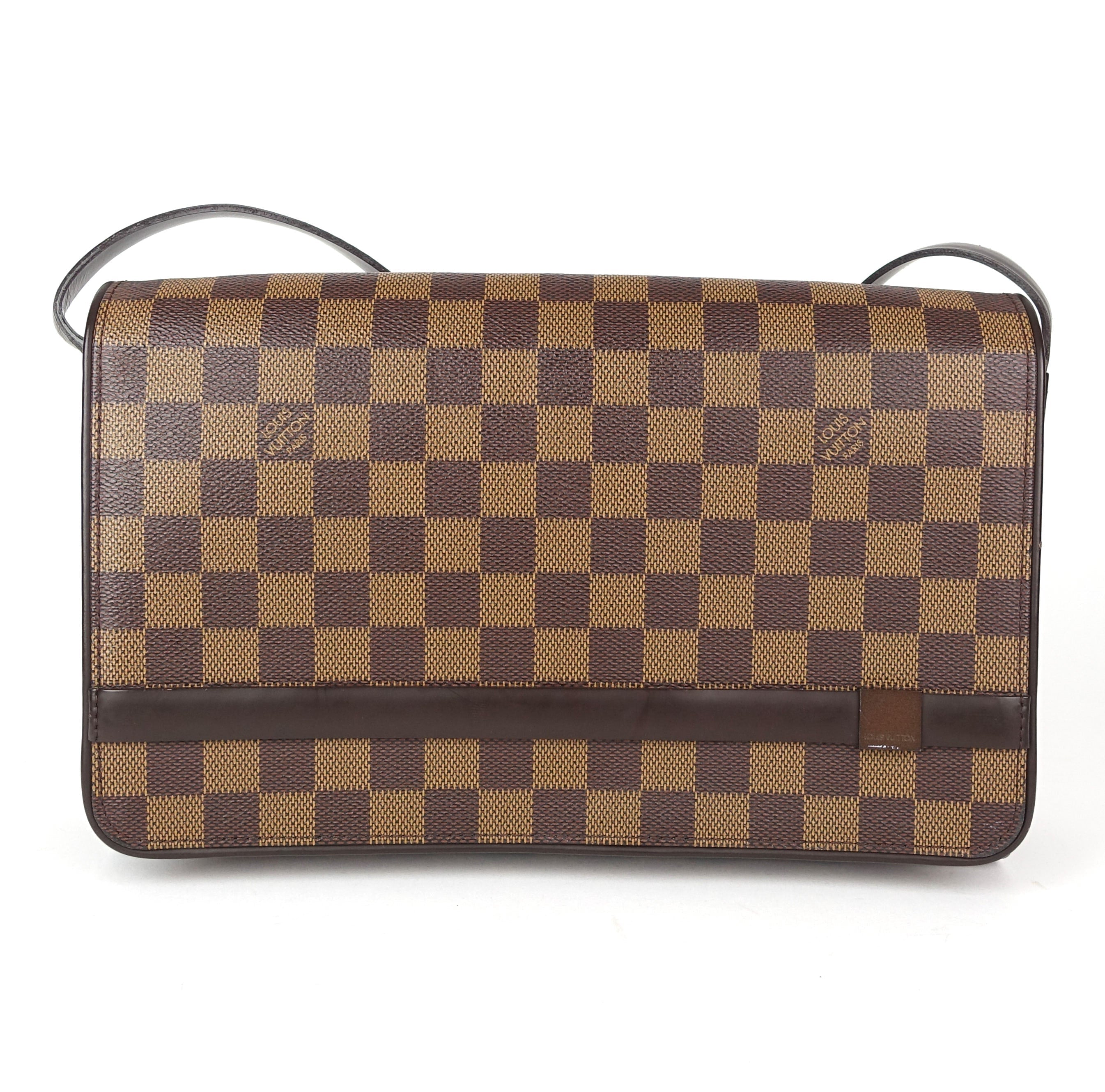 Louis Vuitto Tribeca Carre Damier Ebene Canvas Shoulder Bag
