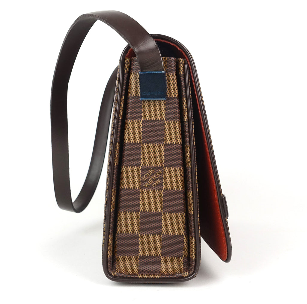 Louis Vuitto Tribeca Carre Damier Ebene Canvas Shoulder Bag
