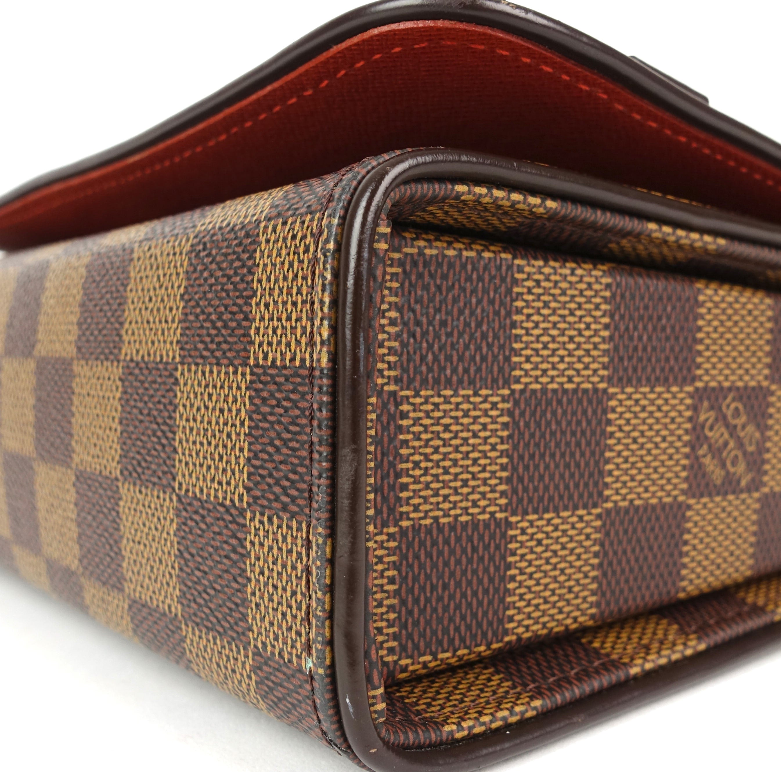 Louis Vuitto Tribeca Carre Damier Ebene Canvas Shoulder Bag