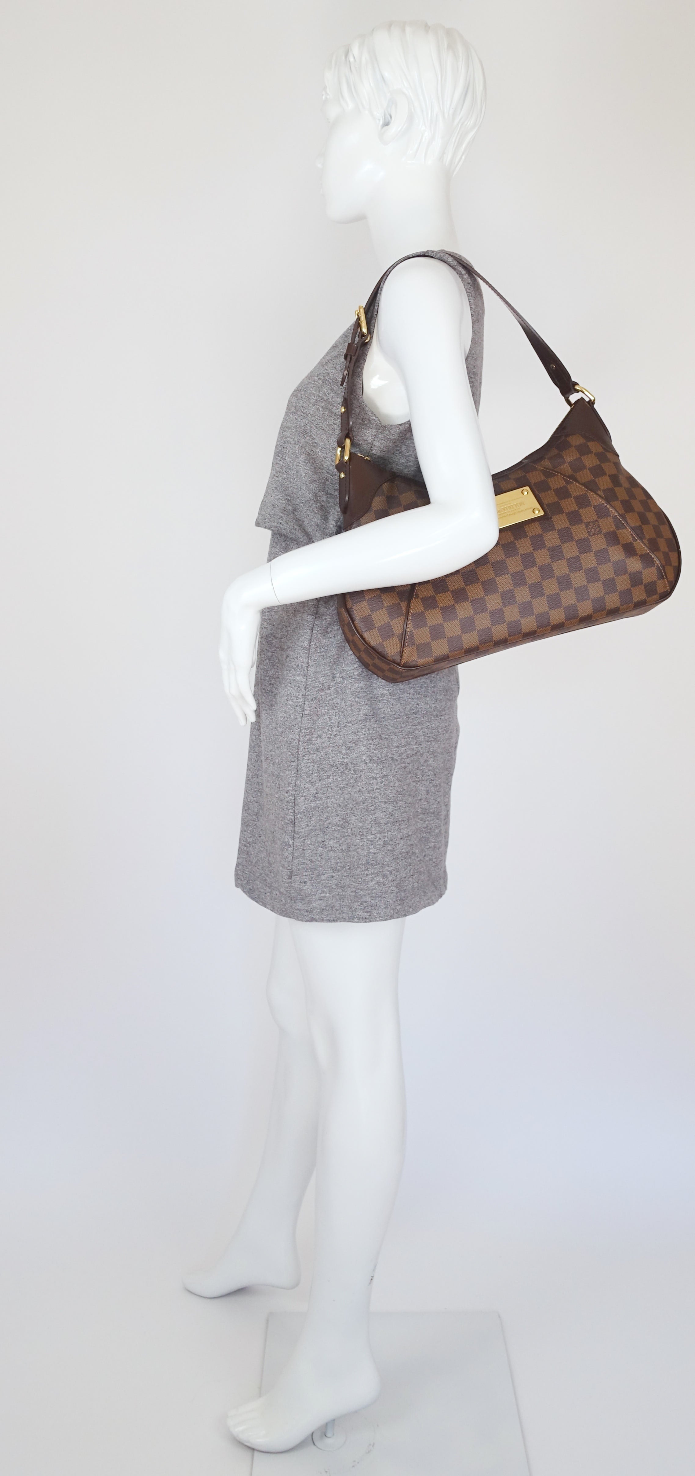 Louis Vuitto Thames GM Damier Ebene Canvas Shoulder Bag