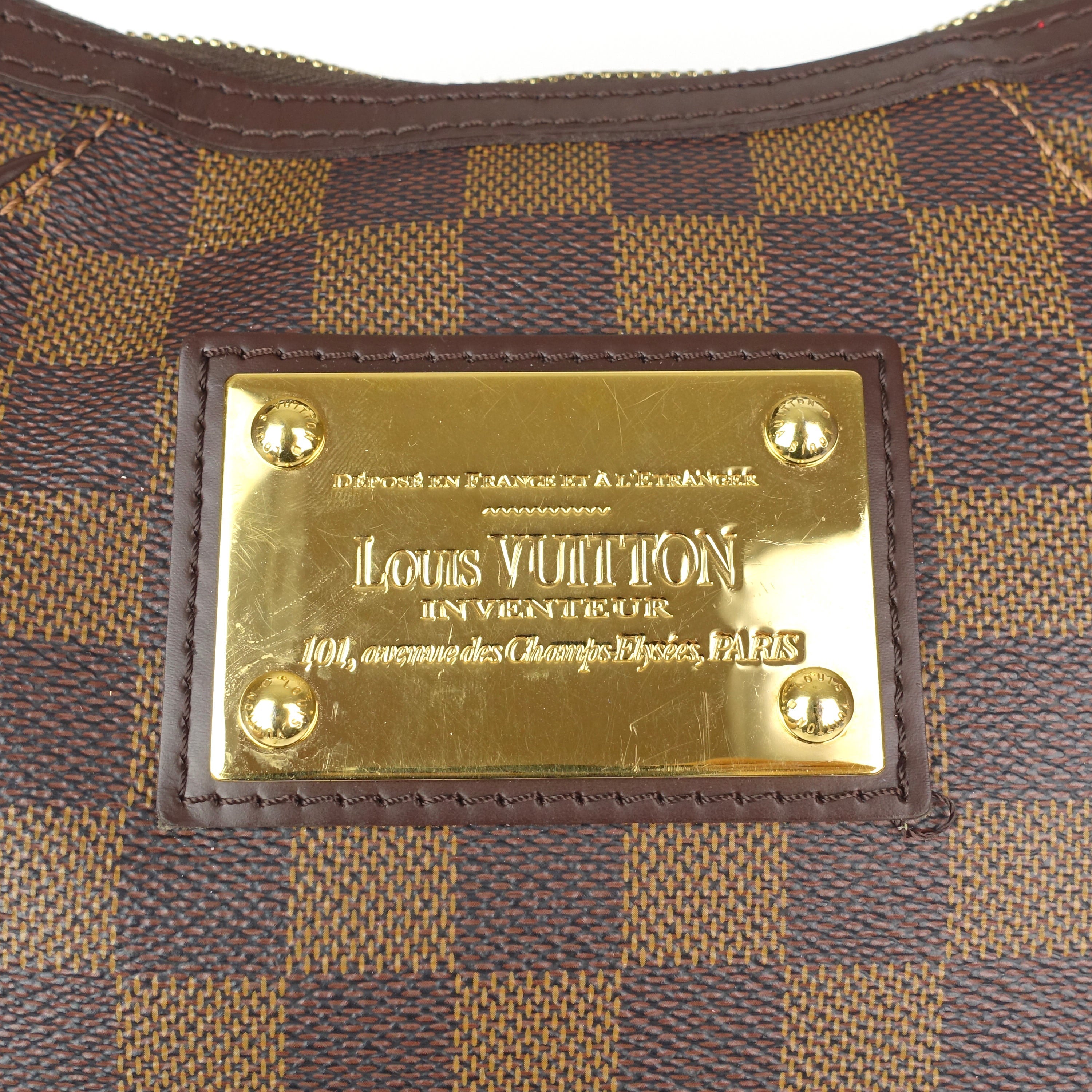 Louis Vuitto Thames GM Damier Ebene Canvas Shoulder Bag
