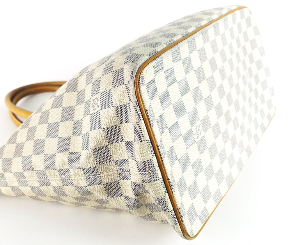 Louis Vuitto Saleya MM Damier Azur Canvas Tote Bag