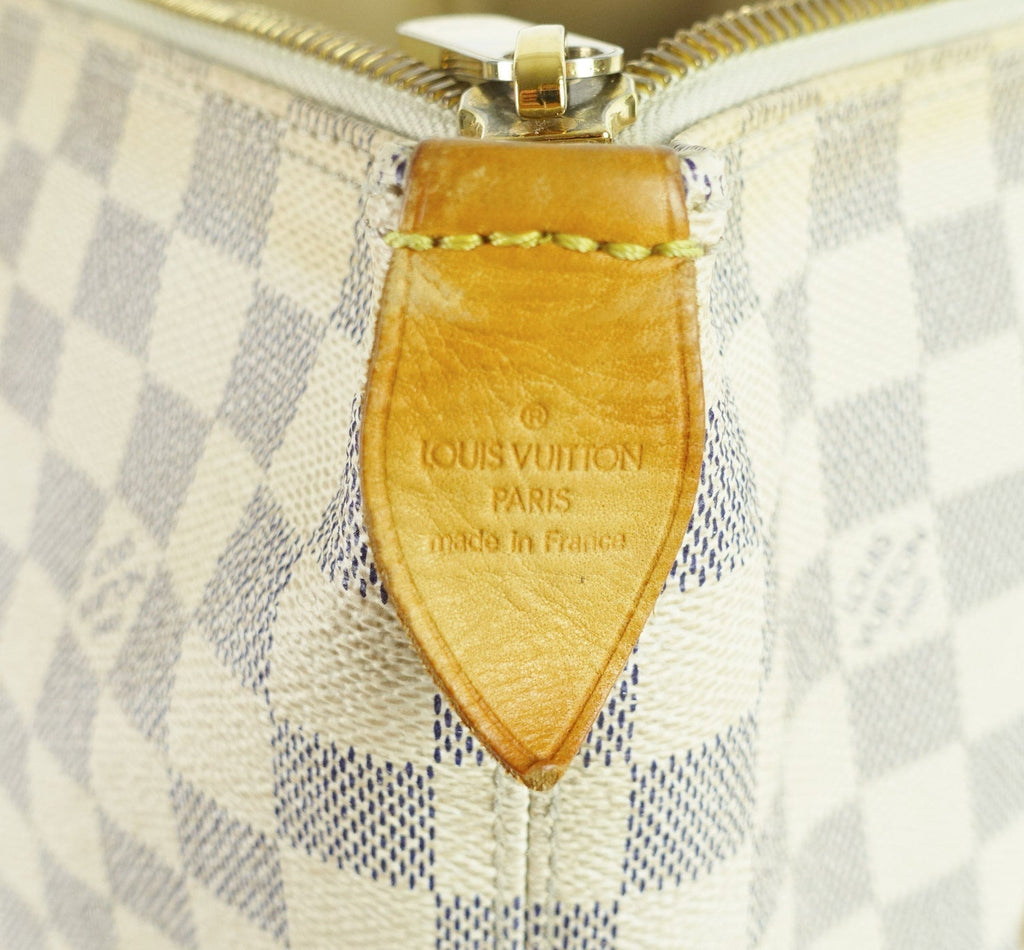 Louis Vuitto Saleya MM Damier Azur Canvas Tote Bag