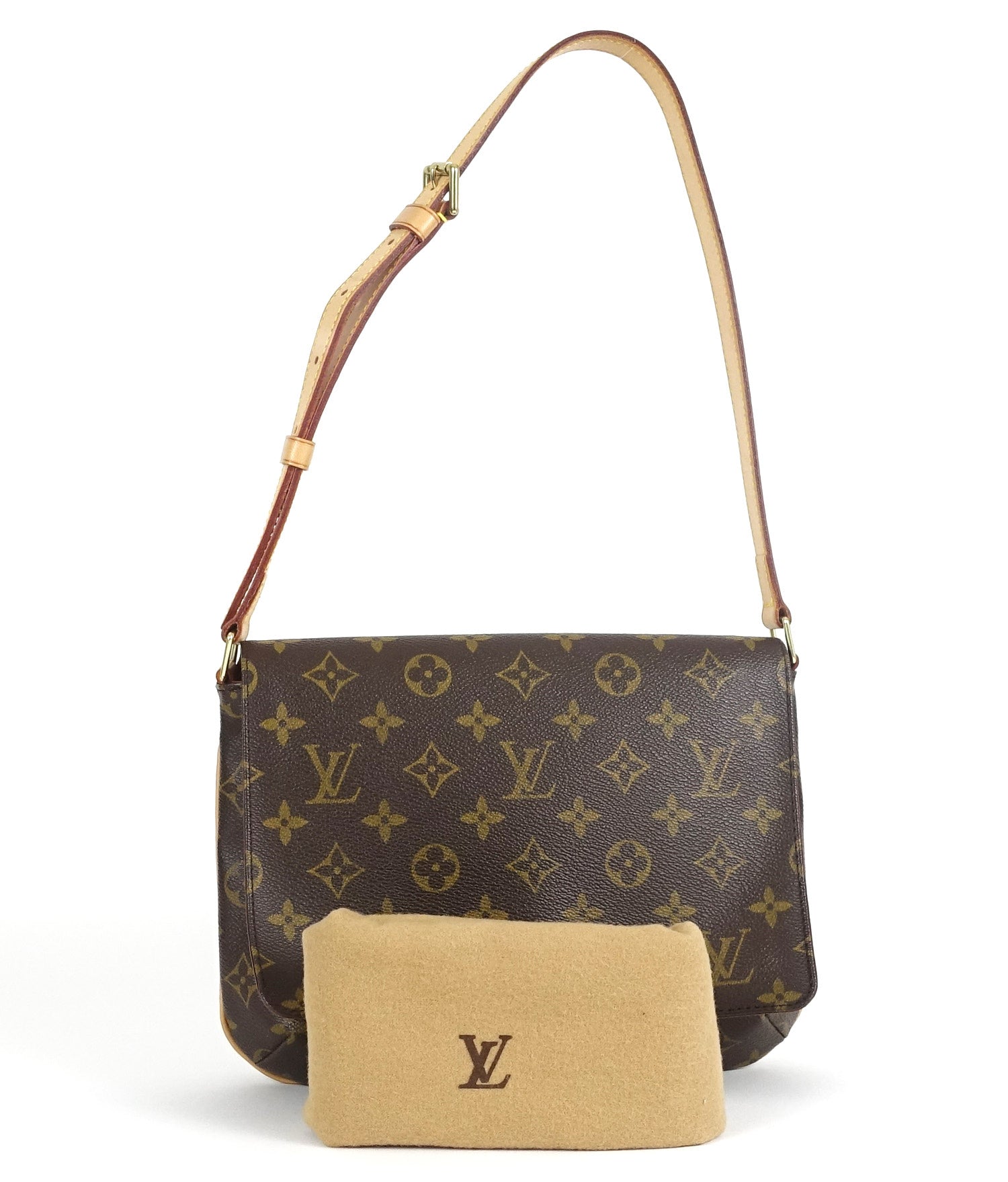 Louis Vuitto Musette Tango Monogram Canvas Shoulder Bag