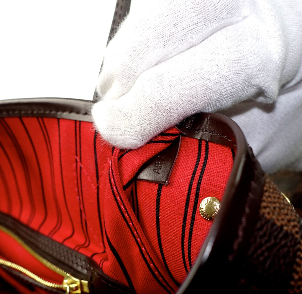 Louis Vuitto Neverfull PM Damier Ebène Canvas Shoulder Bag