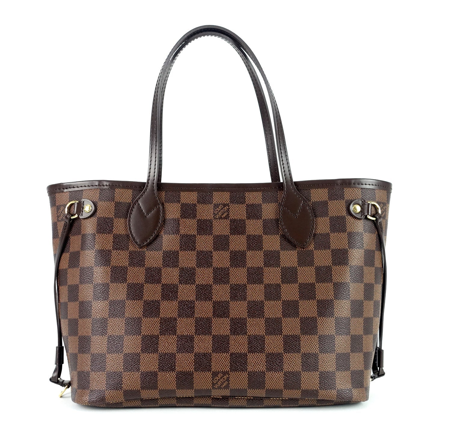 Louis Vuitto Neverfull PM Damier Ebène Canvas Shoulder Bag
