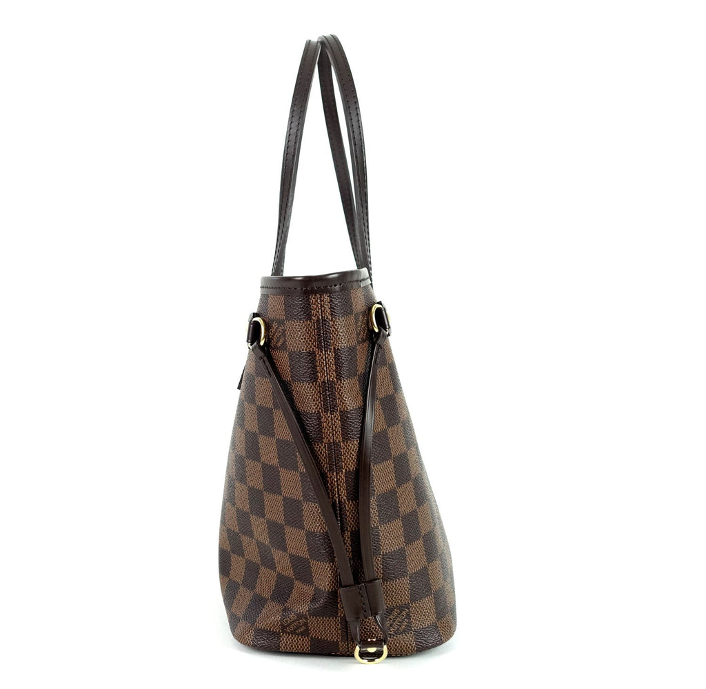 Louis Vuitto Neverfull PM Damier Ebène Canvas Shoulder Bag