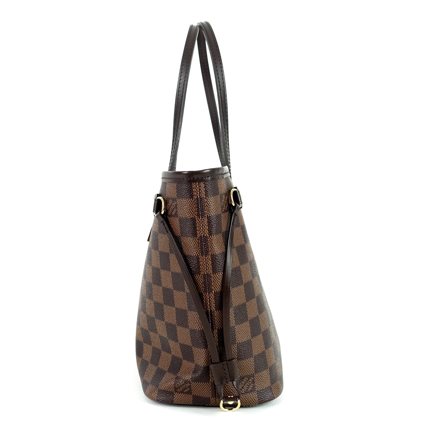 Louis Vuitto Neverfull PM Damier Ebène Canvas Shoulder Bag