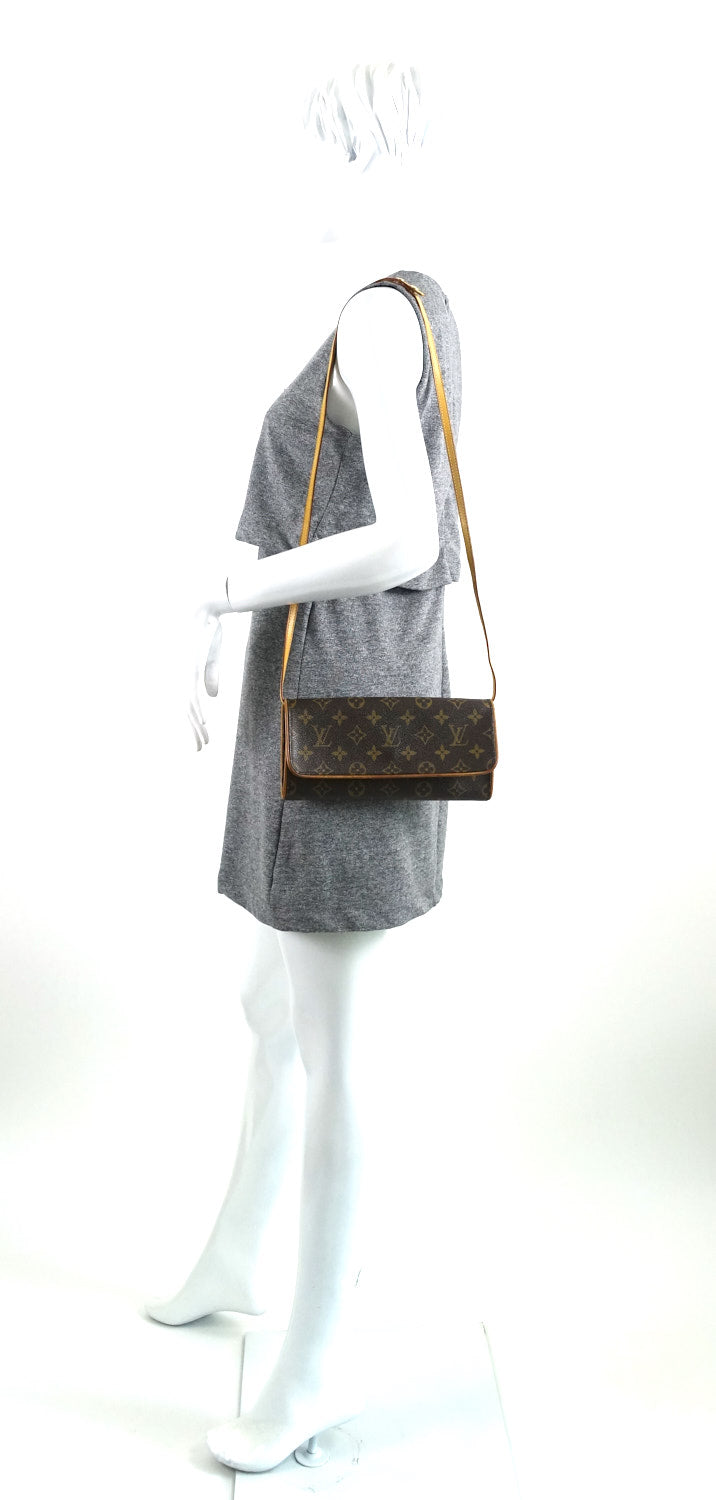 Louis Vuitto Pochette Twin GM Monogram Canvas Shoulder Bag