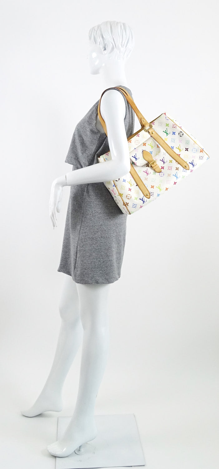Louis Vuitto Aurelia MM Multicolore Monogram Canvas Tote Bag