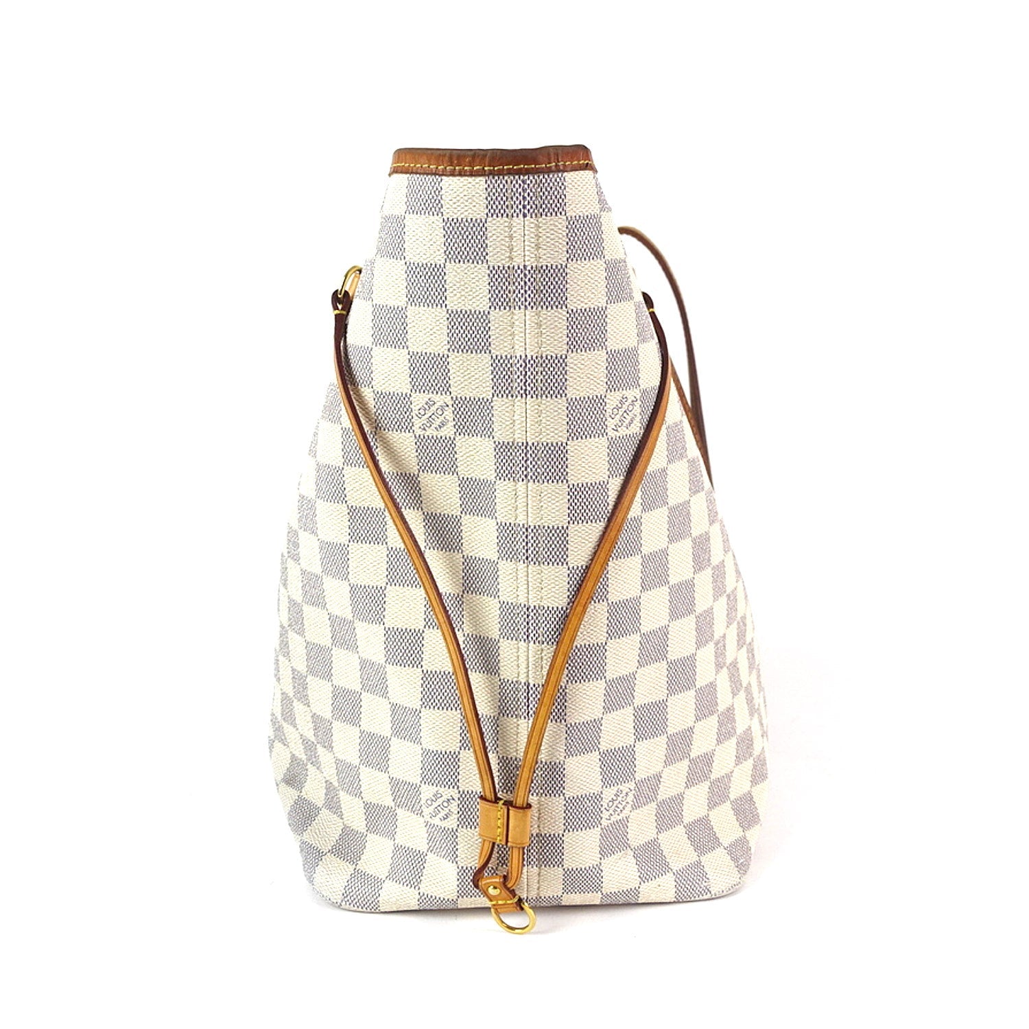 Louis Vuitto Neverfull GM Damier Azur Canvas Tote Bag with Pouch