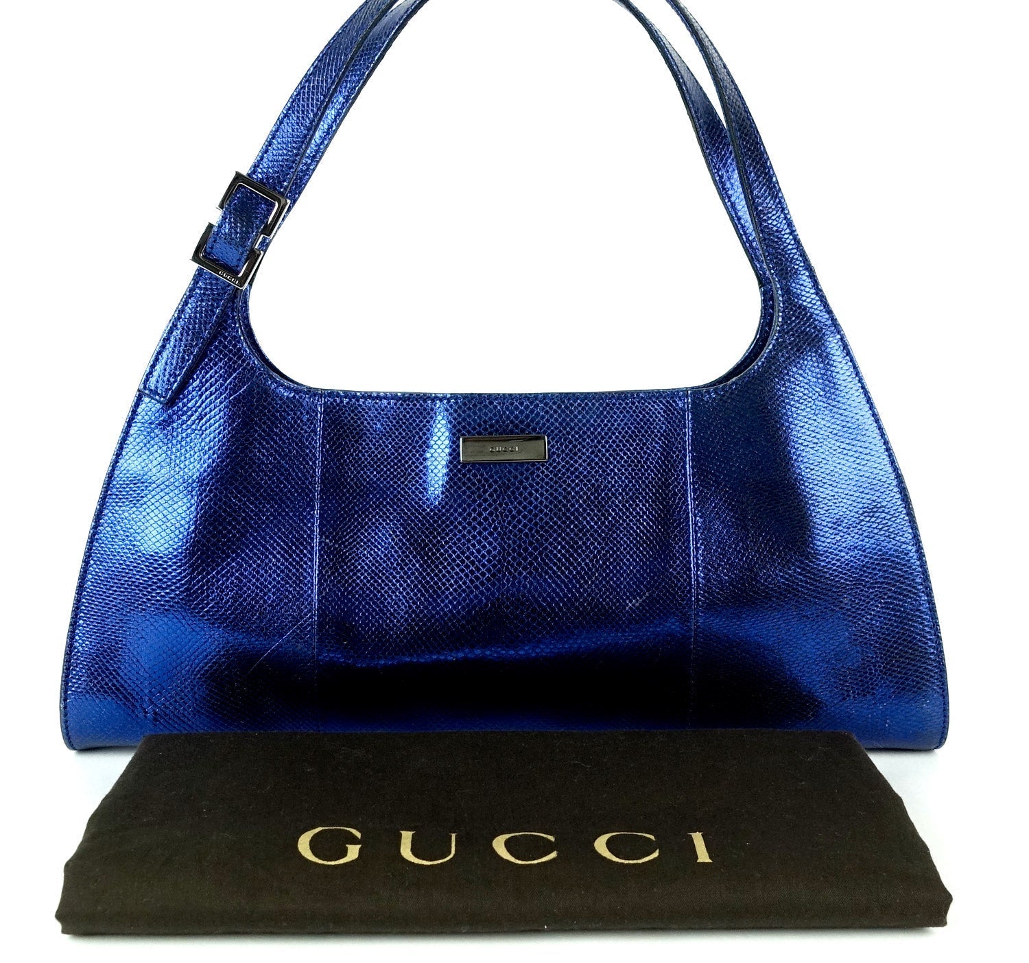 Gucci Snakeskin Leather Shoulder Bag