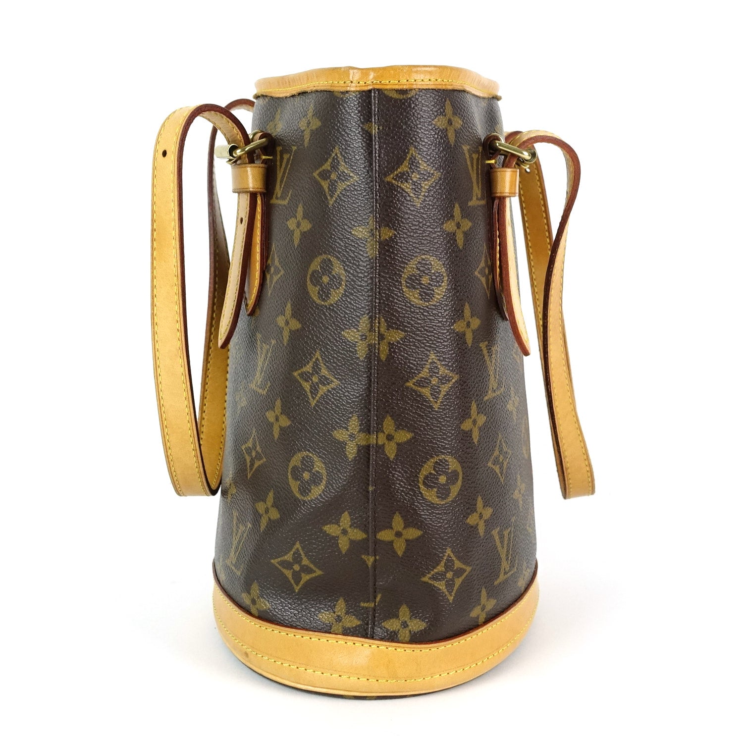 Louis Vuitto Bucket PM Monogram Canvas Shoulder Bag with Pouch