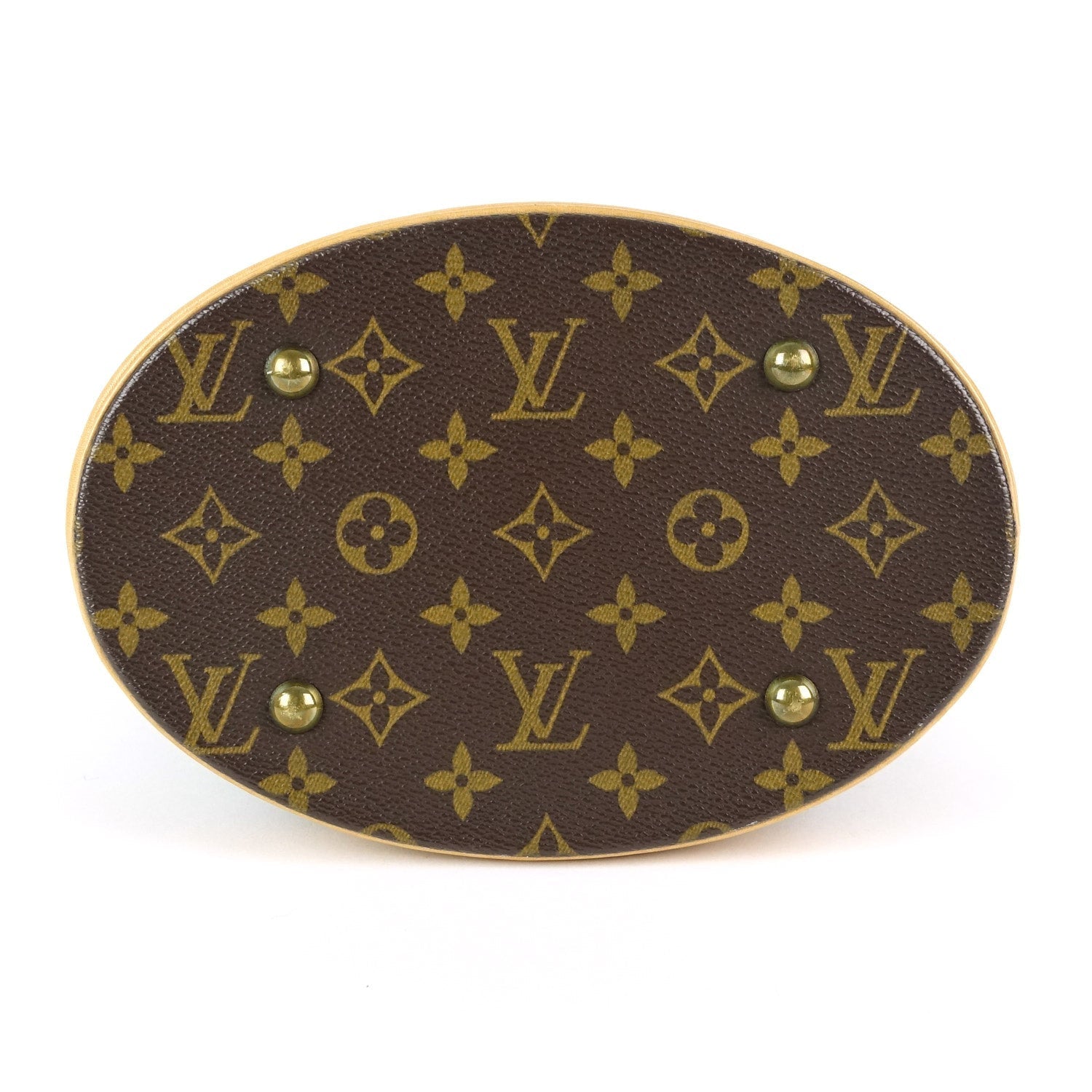 Louis Vuitto Bucket PM Monogram Canvas Shoulder Bag with Pouch