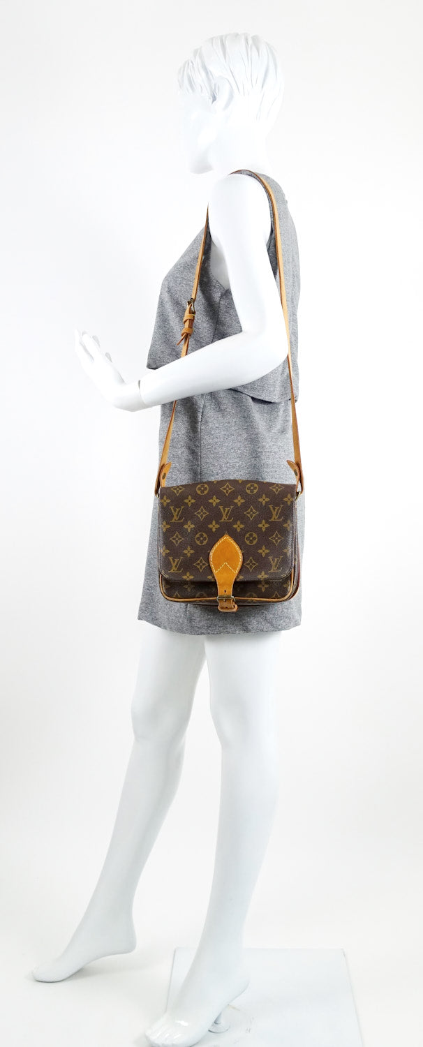 Louis Vuitto Cartouchiere MM Monogram Canvas Shoulder Bag