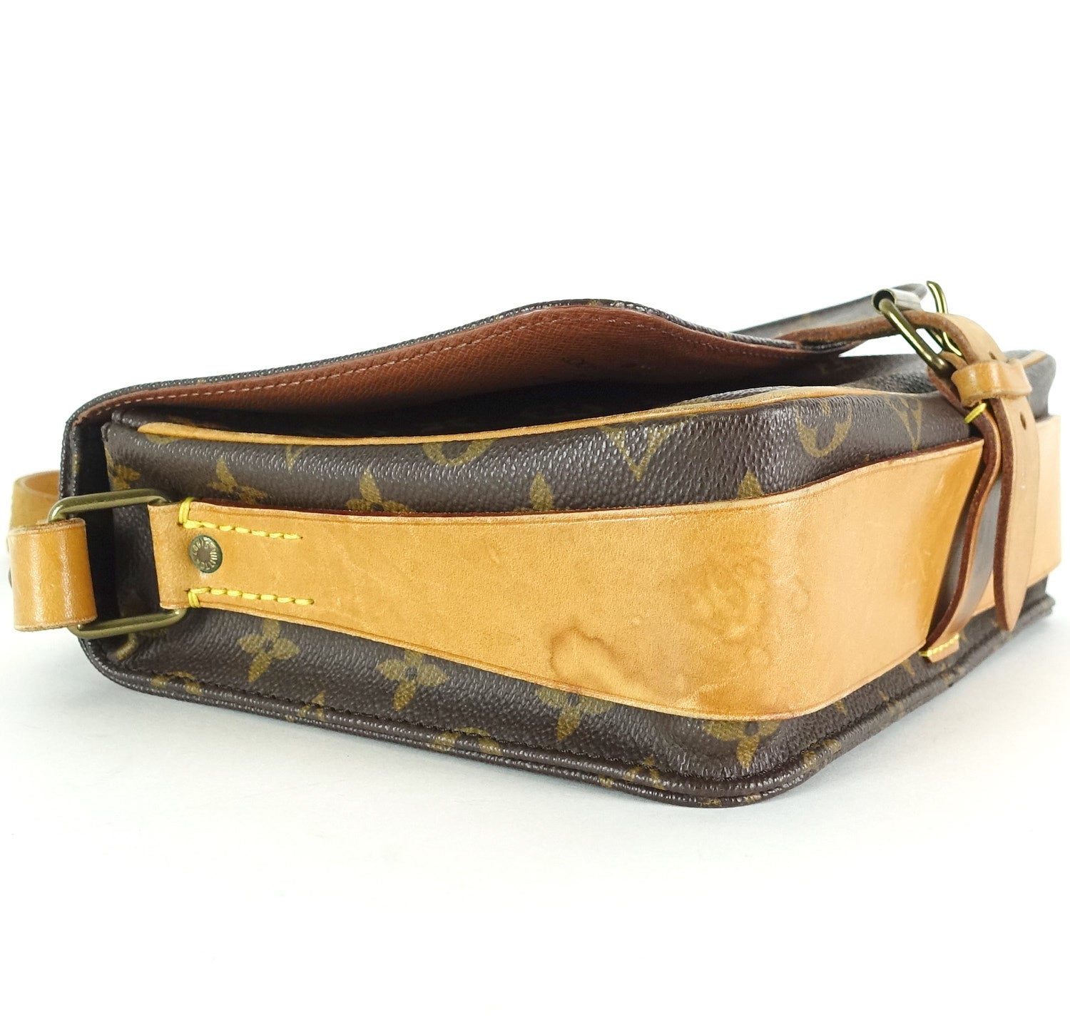 Louis Vuitto Cartouchiere MM Monogram Canvas Shoulder Bag