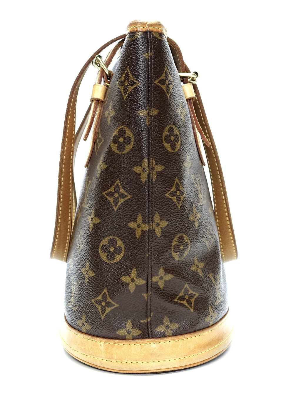 Louis Vuitto Petit Bucket Monogram Canvas Shoulder Bag with Pochette Bag