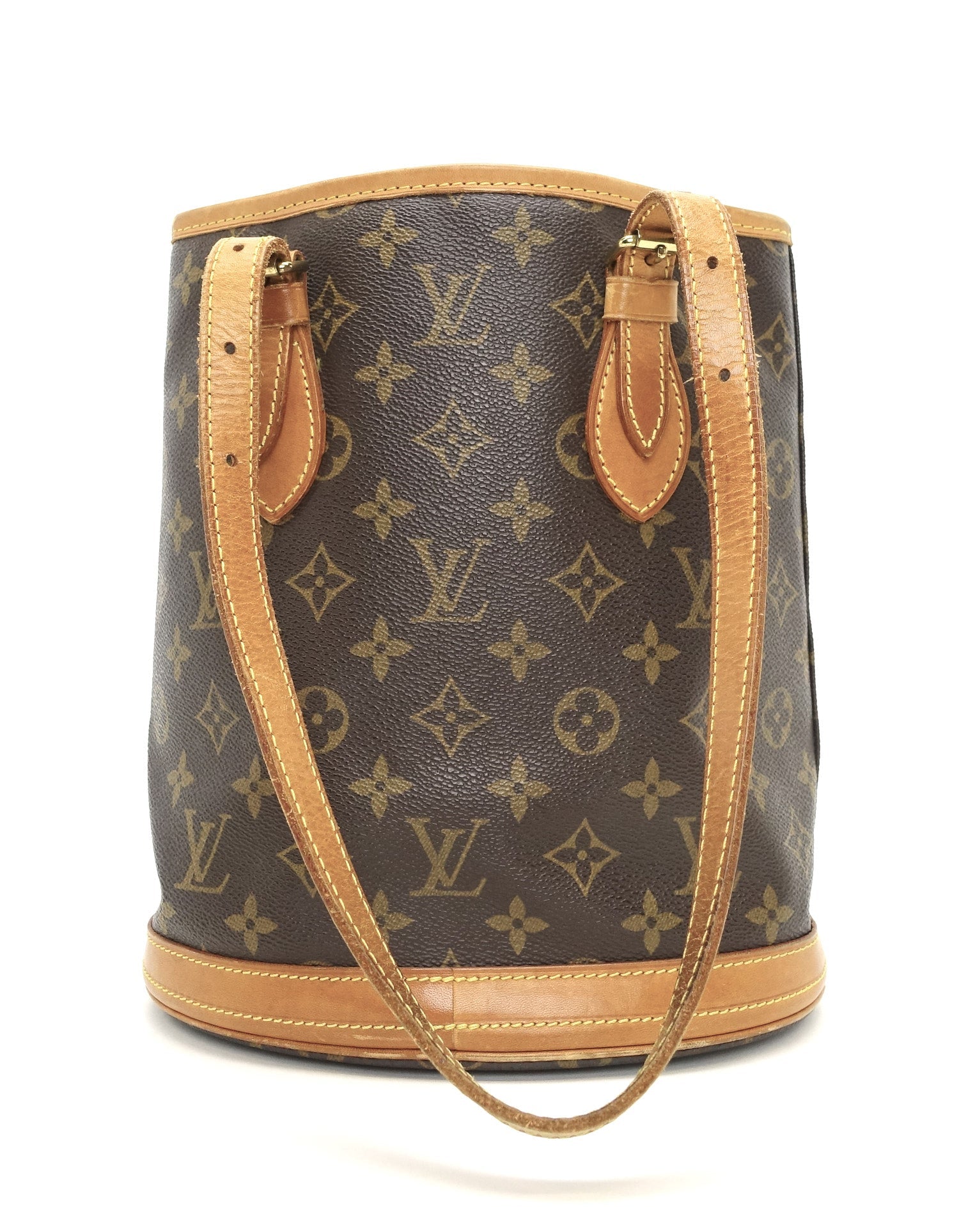 Louis Vuitto Petit Bucket Monogram Canvas Tote Bag