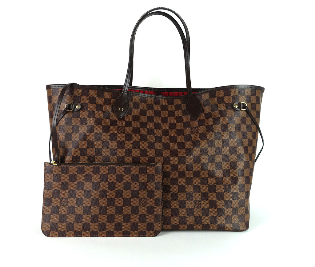 Louis Vuitto Neverfull GM Damier Ebène Canvas Tote Bag