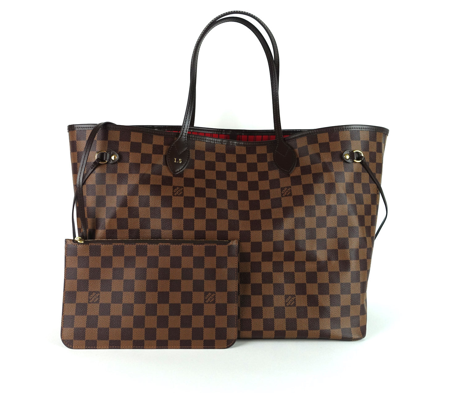 Louis Vuitto Neverfull GM Damier Ebène Canvas Tote Bag