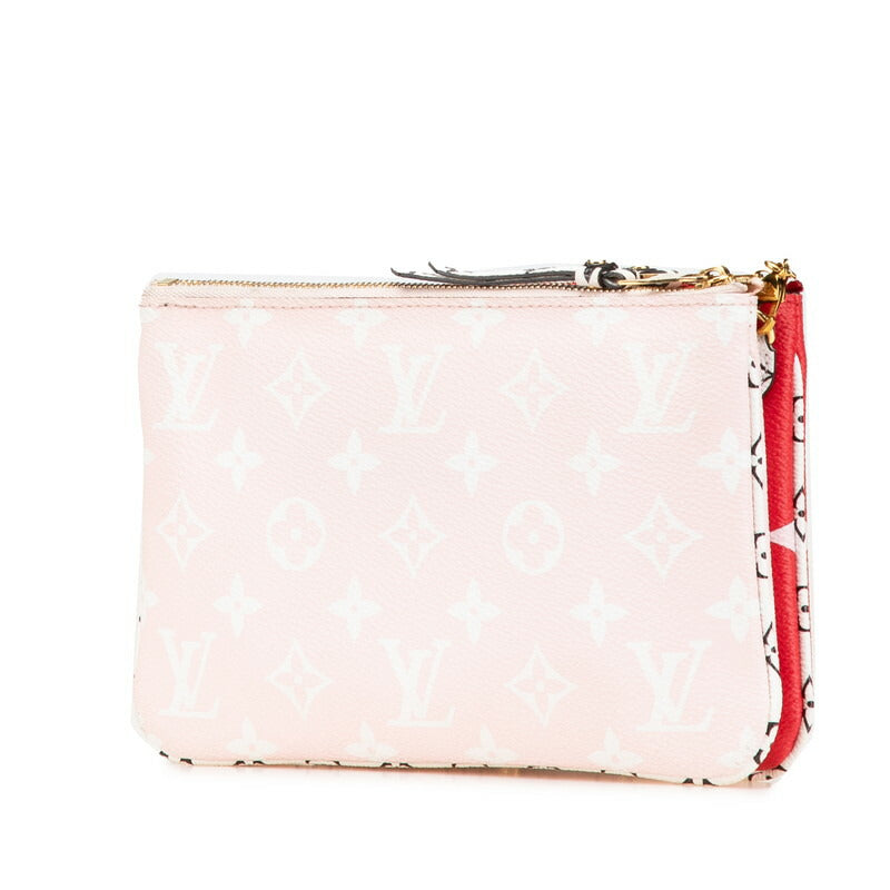 Louis Vuitton Pochette Double Zip Monogram Shoulder Bag