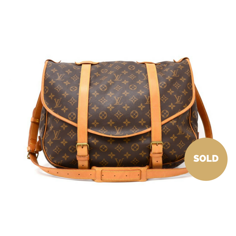 Louis Vuitto Saumur 43 Monogram Canvas Shoulder Bag