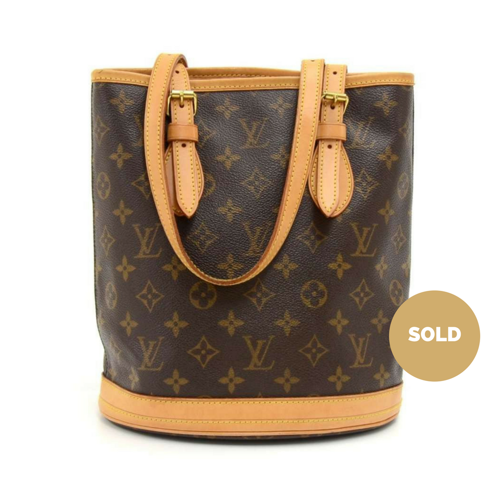 Louis Vuitto Bucket PM Monogram Canvas Shoulder Bag